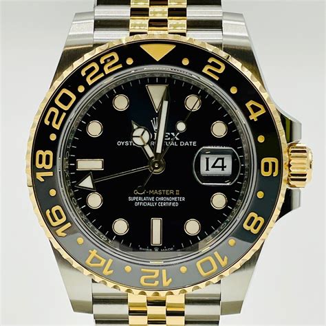 rolex gmt two tone white face